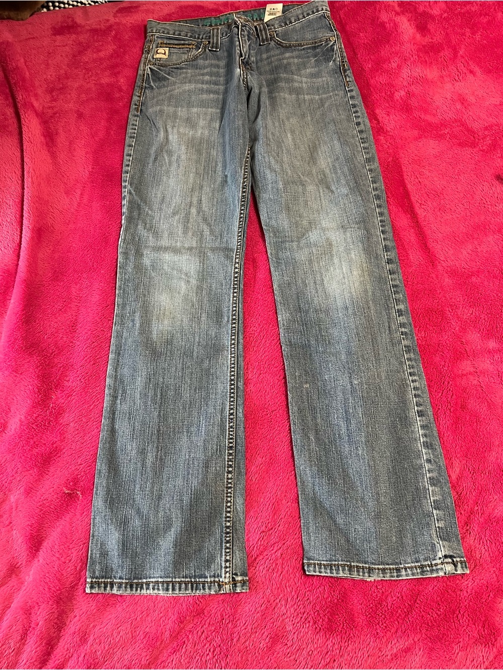 Cinch Men's Straight Jeans in Faded Blue Wash